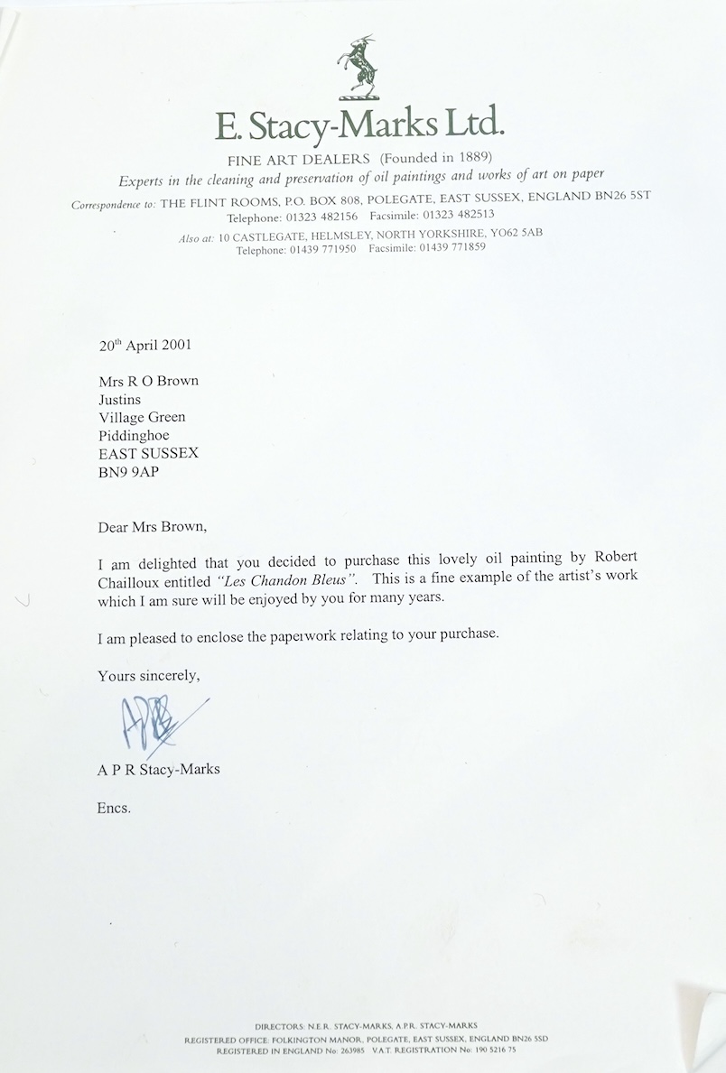 Robert Chailloux, French 1913-2006, ‘Les Chandon Bleus’